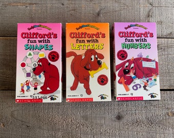 Clifford the Big Red Dog VHS Movies // Set of 3 // Fun With