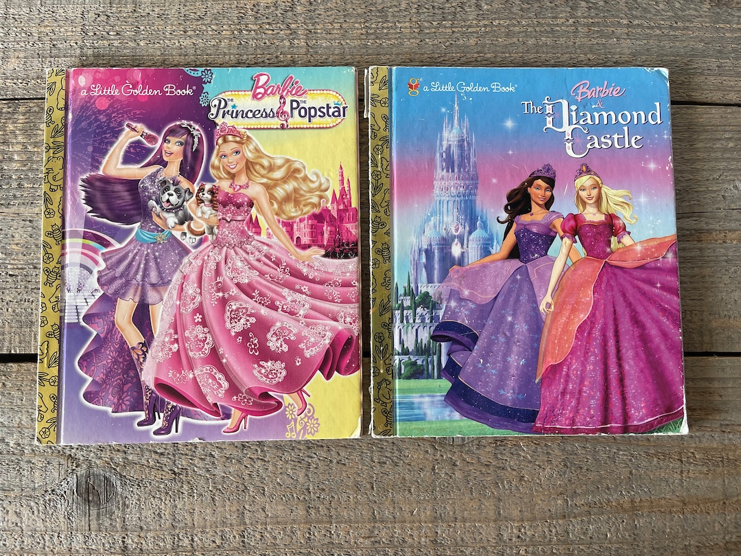 Vintage Barbie Golden Books Set of 2 the Diamond Castle and the Princess the Popstar Etsy Canada