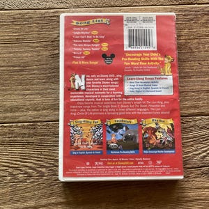 Disney Sing Along Songs DVD // the Lion King; Circle of Life // 2003 - Etsy