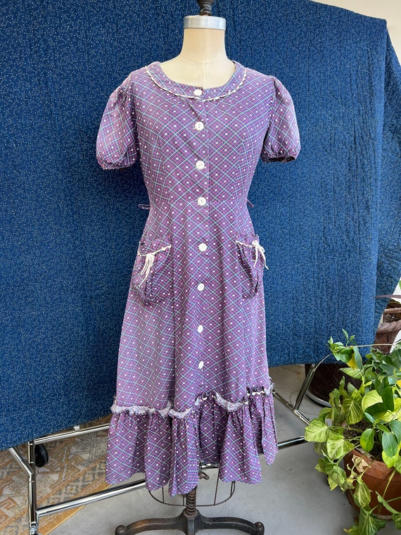 S / Vintage 1940s Penney’s Cotton Frocks Dress | … - image 2