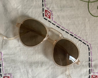 1940s Clear Sunglasses | Translucent