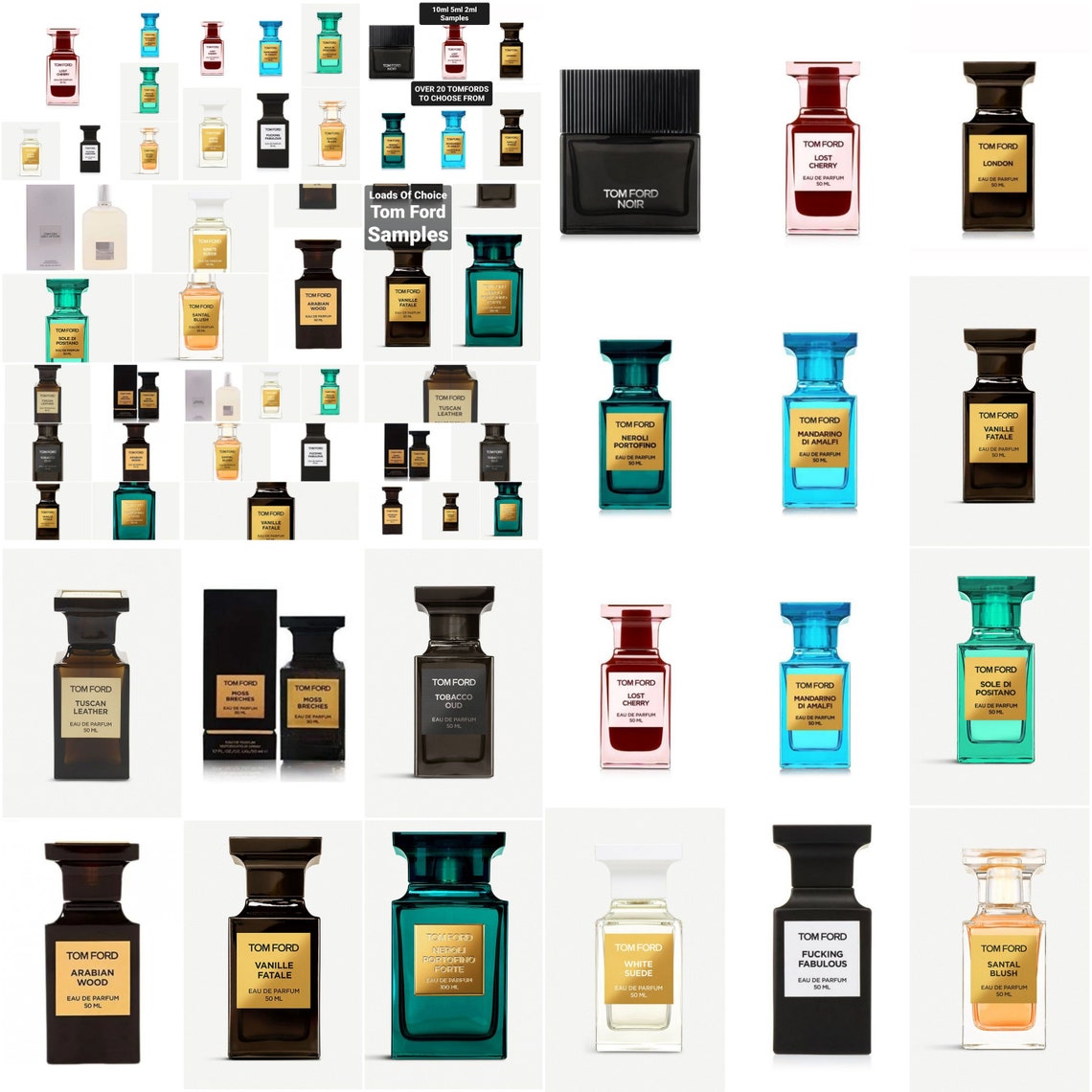 TOM FORD Pick your favourite Tom Ford Fragrance 20 Samples | Etsy