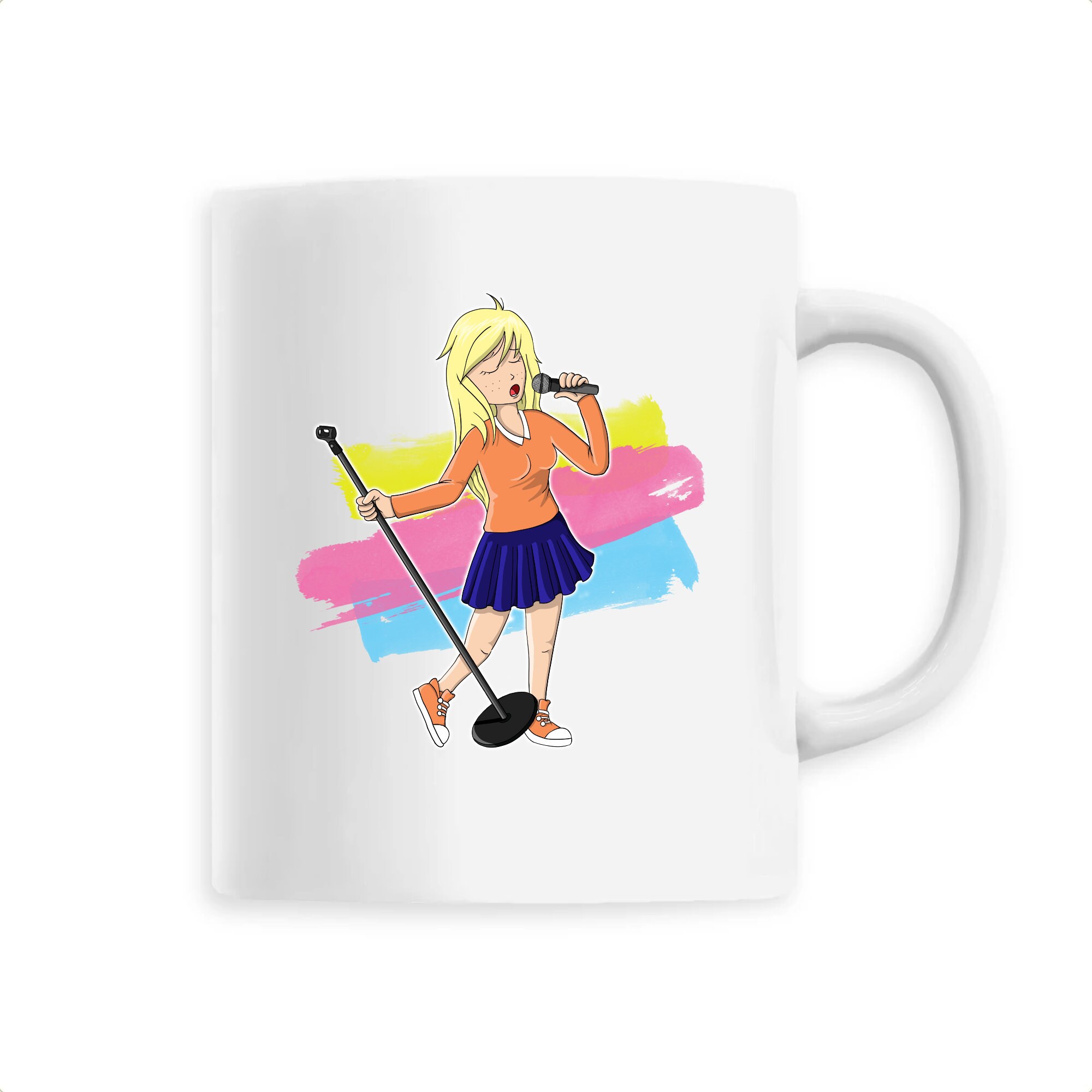 Mug Céramique - Fille Chanteuse