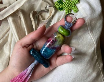 Japan style Chunky Carabiner přívěsek Keychain Clip Accessory for Bag and Jeans