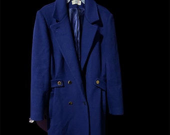 cobalt blue peacoat