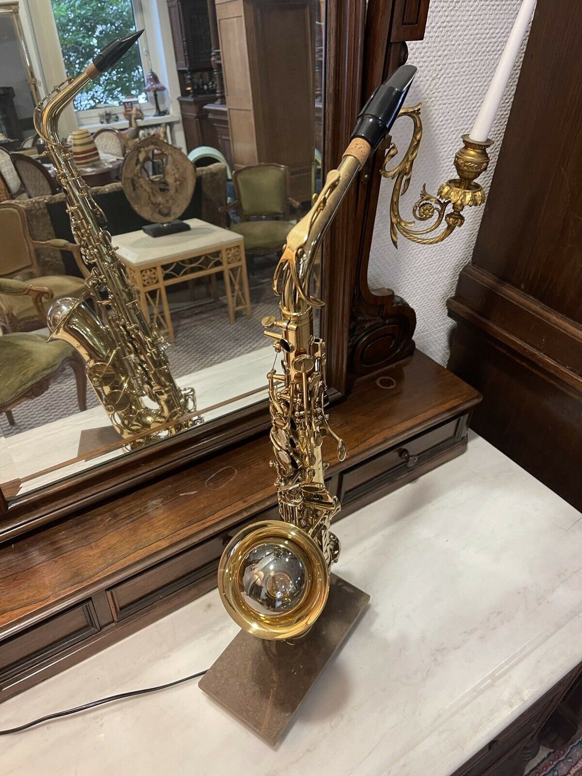 Design Upcycling Saxophone Lamp Sax Height approx. Etsy