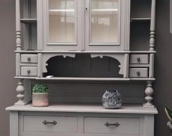 Antique Shabby Chic Buffet Cabinet 120x202x44cm