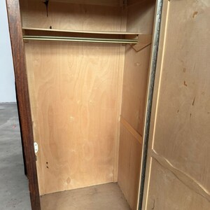 Vintage Schrank Garderobe 73x171x50cm Bild 3