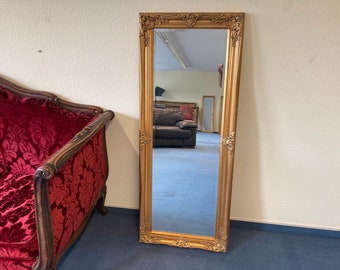 Golden mirror in baroque style approx. 54 x 135 cm