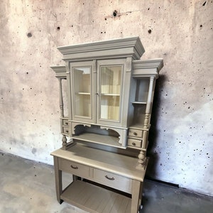 Antique Shabby Chic Buffet Cabinet 120x202x44cm image 4