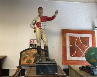 Vintage jockey statue 34x118x34cm