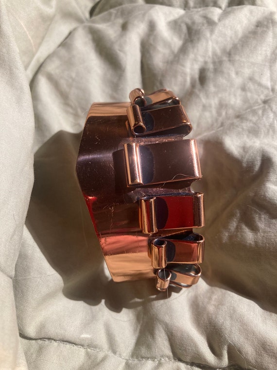 Vintage Renoir Copper Cuff bracelet - image 3