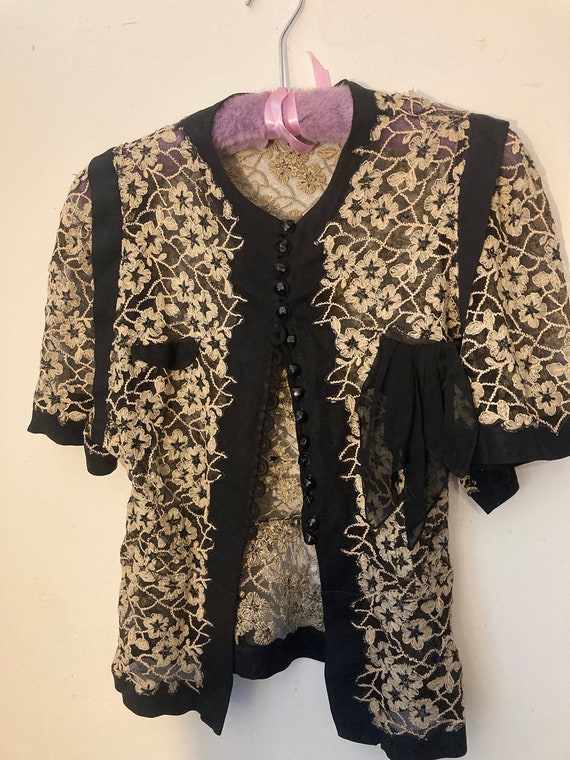 Jeanne Lanvin Vintage lace blouse - image 1