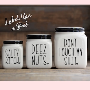 Custom Kitchen/Canister Labels