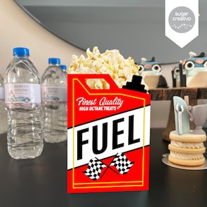Archivo Digital de Corte Template racing fuel box - Tanque de combustible - Silhouette / PDF / SVG Cricut - Diseño No Editable