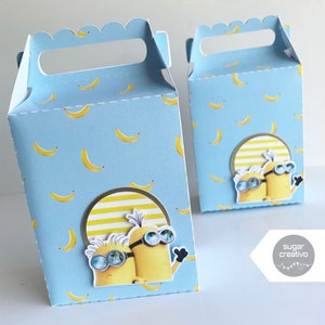Cutting File Template, Lunch Box Medium - Gable Box - Favor Box - Silhouette Studio / SVG Cricut - Photo design not included