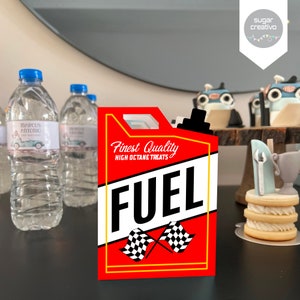 Digital Cutting File Template racing fuel box Fuel tank Silhouette / PDF / SVG Cricut Non Editable Design image 3