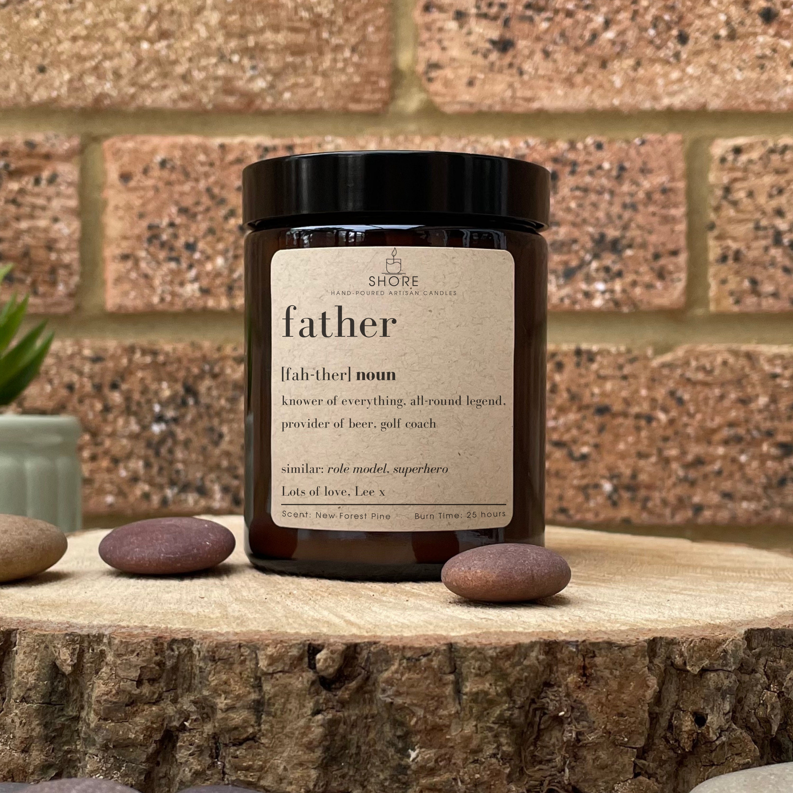 Personalised Father's Day Candle Gift Etsy