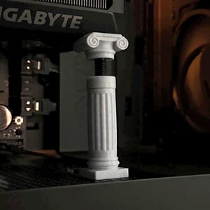 GPU Support Stand, Metal Core Anti-Sag Bracket for Graphics Cards, Roman Pillar PC Accessory