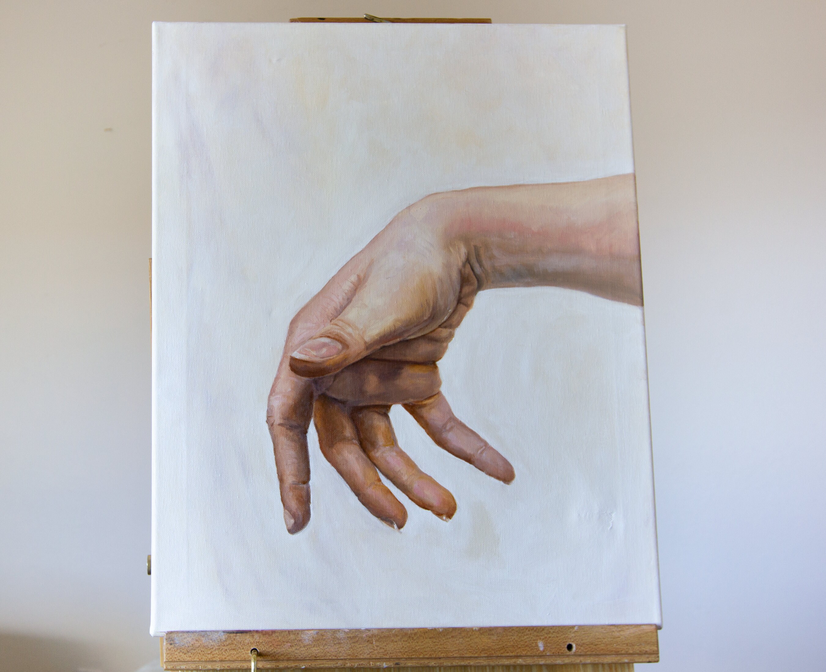 Original Oil Painting The Other Hand Etsy