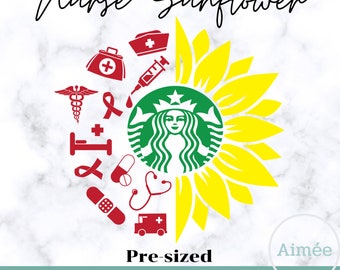 Download Nurse Sunflower Svg Etsy