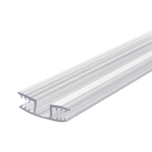 Budget Shield 56 inch long dual-durometer flexible plastic living hinge for 1/4&quot; thick material (drum shield replacement hinge) BH-5