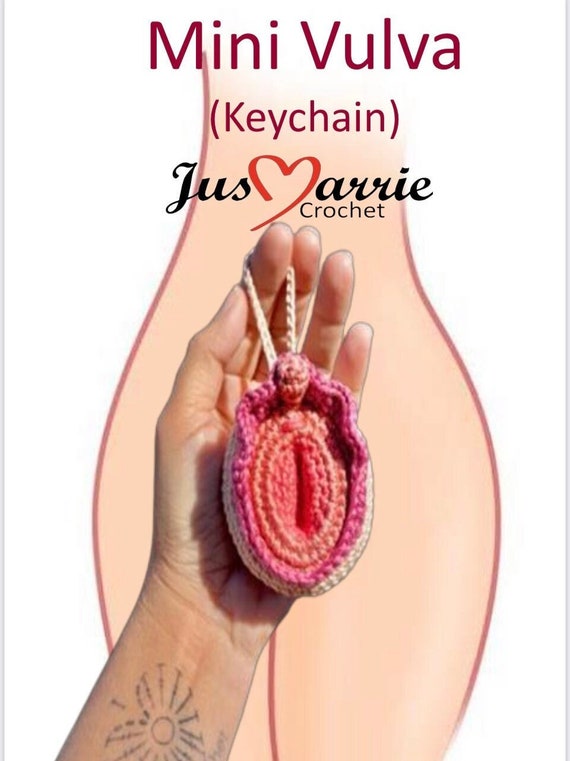Pattern, mini vulva keychain (PDF file, English)