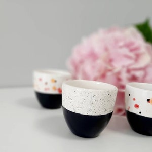 Hand-painted ceramic espresso cup