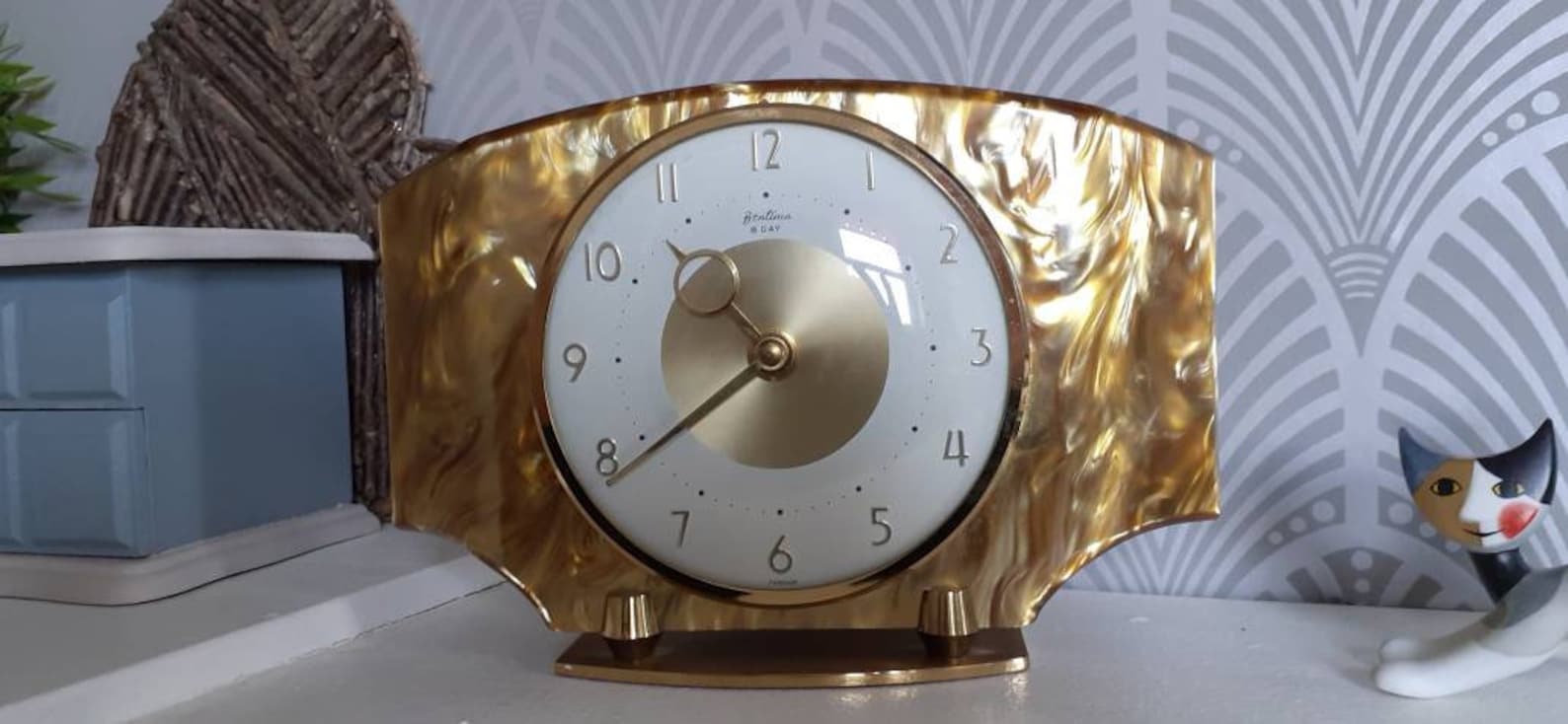 Very rare vintage Bentima mantle clock Etsy