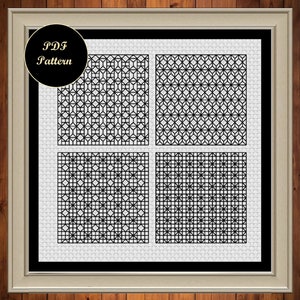 Blackwork Sampler Pattern Instant Download PDF Document
