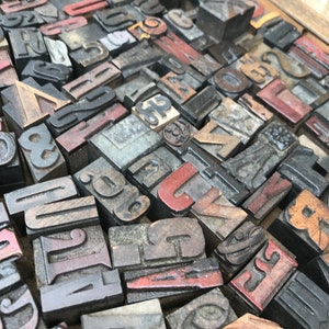 Letterpress wooden letters image 2