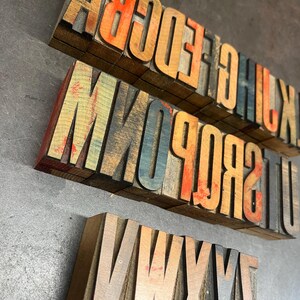 Letterpress wooden poster type image 3