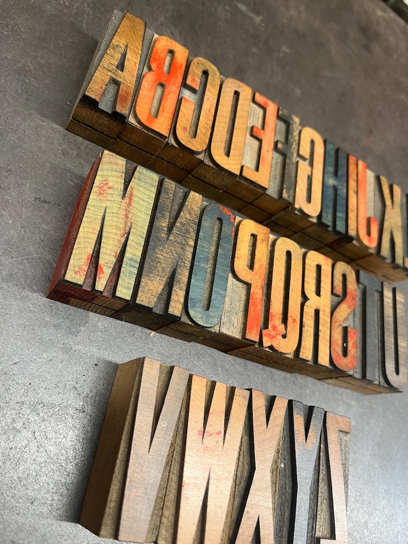 Letterpress wooden poster type image 3