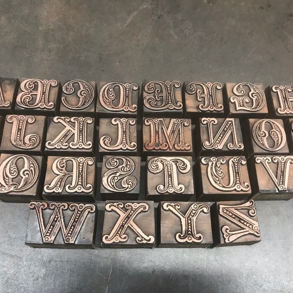 Decorative printing initials