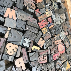 Letterpress wooden letters image 6