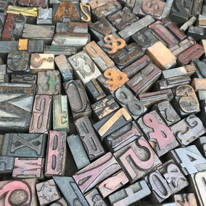 Letterpress wooden letters image 3