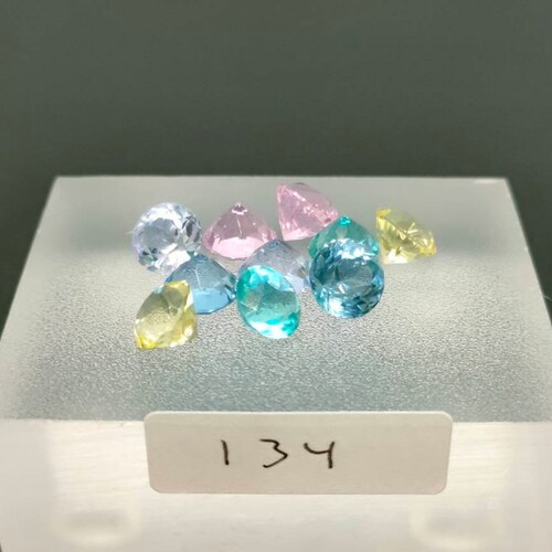 Cutting andara crystal 8mm 5 pairs in 5 color on sale for earring (134)