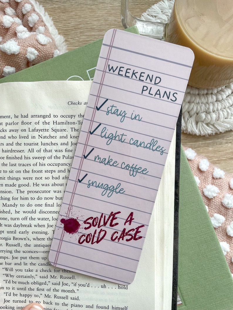 True Crime Bookmarks Bookmark Set Cute Bookmark Unique - Etsy