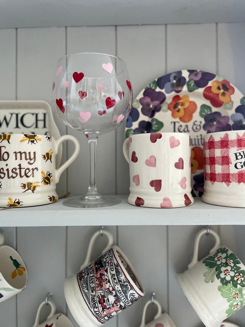 Emma Bridgewater EB Inspired Glassware Gin Glasses Etsy UK