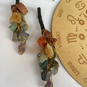 natural gemstone seven chakra Hanging- Evil Eye Protection, money and wealth Protection Amulet For Home - Wall, Door and Car Hanging