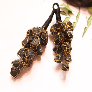 Black Tourmaline Hanging- Evil Eye Protection -Curse Protection - Protection Amulet For Home - Wall, Door and Car Hanging.