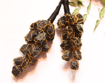 Black Tourmaline Hanging- Evil Eye Protection -Curse Protection - Protection Amulet For Home - Wall, Door and Car Hanging.