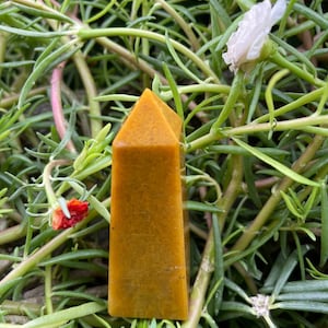 Natural Yellow Aventurine 2.5&quot; Tower Spirituality and Healing | Good Quality Stones.reiki healing, for money and wealth