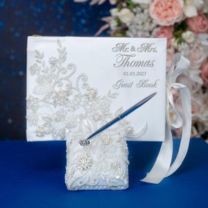 wedding flutes and cake server sets, wedding glasses for bride and groom wedding cake cutting set Guest Book with pen