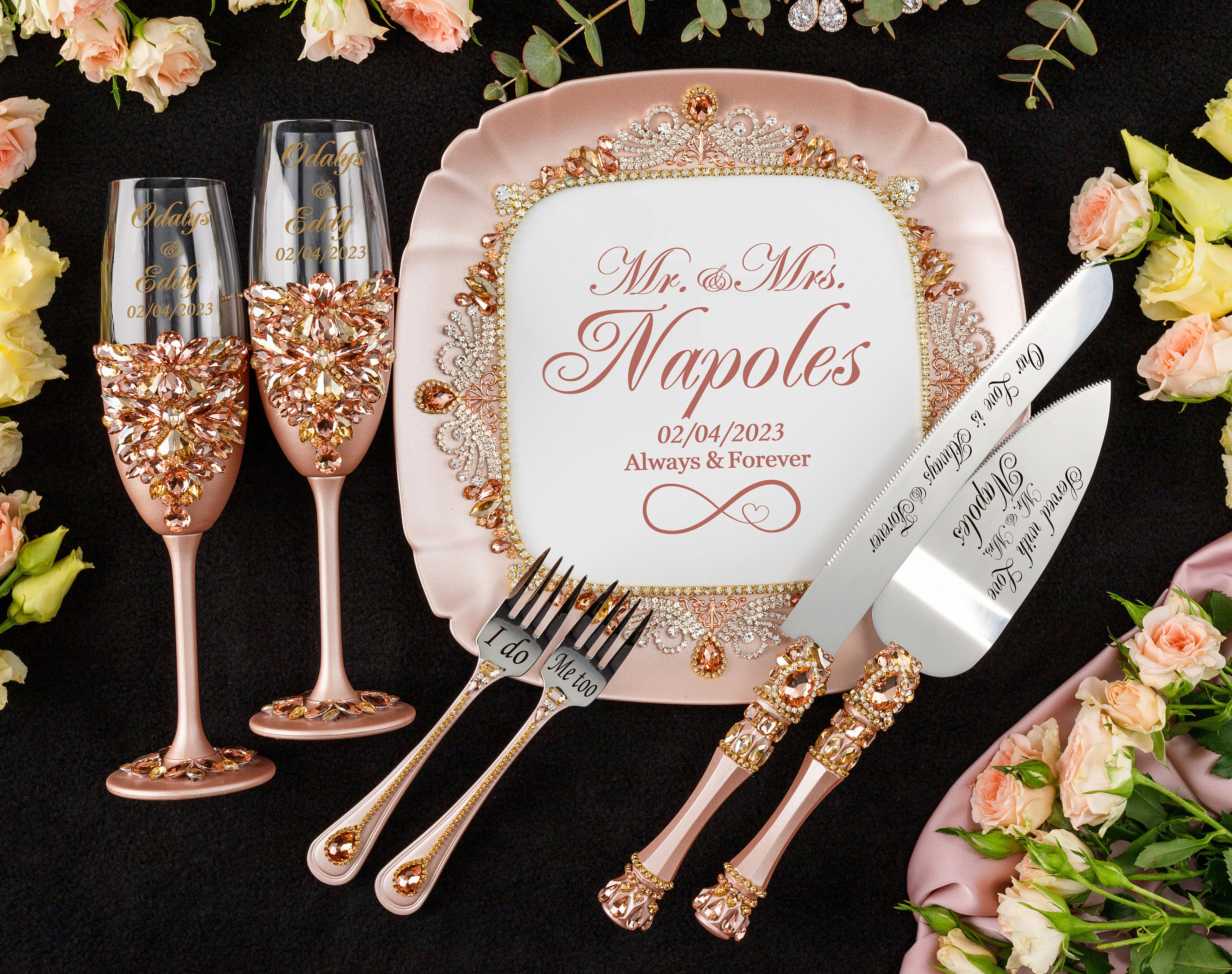 Nuestra Boda Cake Server & Knife Set - Joyful Events Store