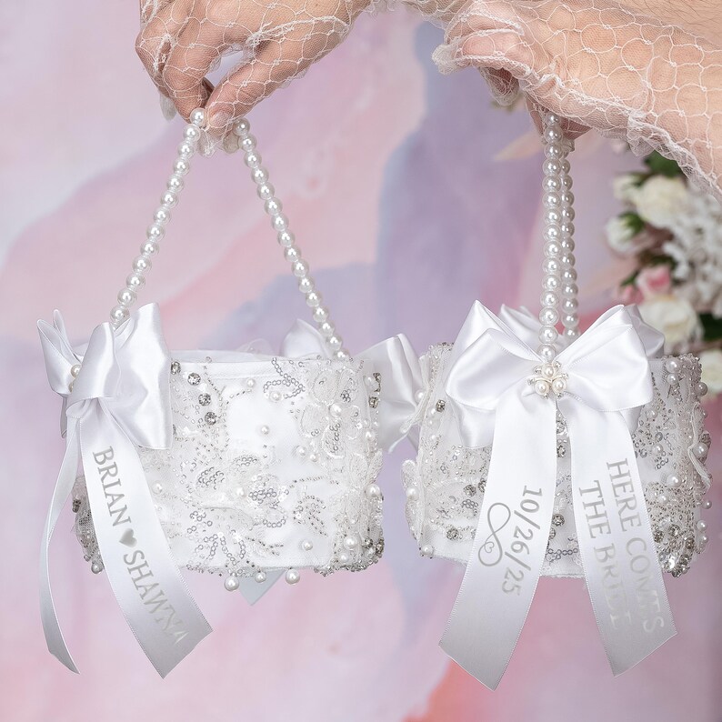 Islamic version wedding cake cutting set, Nikah, Muslim marriage, wedding cake server set, wedding engraved Quran quote, and we created you 1 Flower Girl Basket