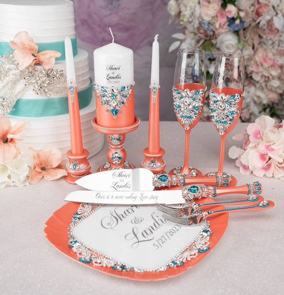 Turquoise Blue / Silver Necklace for Wedding Dress
