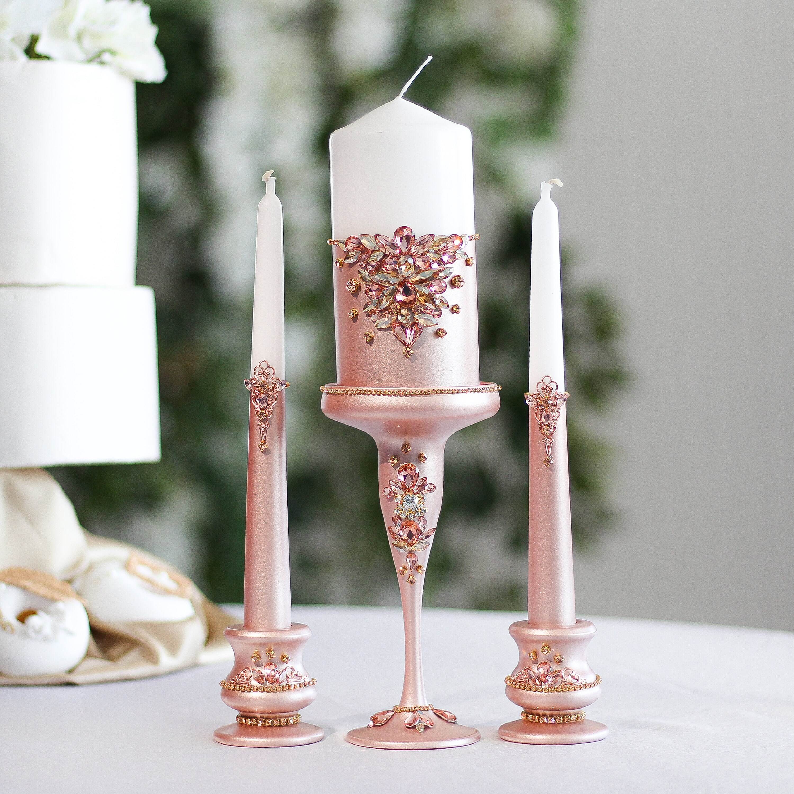 Rose Gold Wedding Flutes for Bride and Groom Rose Gold Etsy