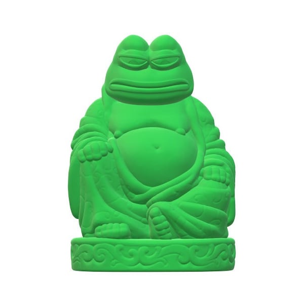 Pepe Buddha Statue 3D Print STL File, 3D Printer File, File for 3D Printers, STL, 3D model, Instant Download