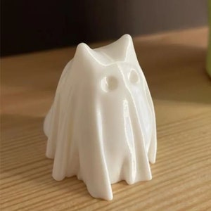 Cat Ghost Cute Funny 3D Print STL File, Cat halloween 3D Printer File, Cat ghost File for 3D Printers, STL, 3D model, Instant Download